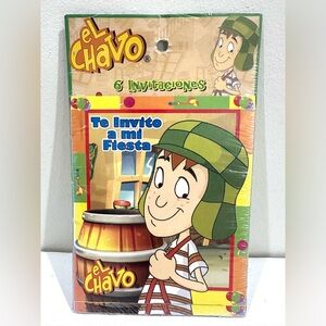 New Español El Chavo 6 Fiesta Invitaciones Cumpleaños Birthday Party Invitations